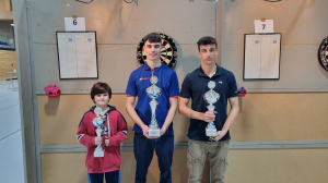 Otter Open 2023 - Juniors (de gauche à droite) : Natale De Faveri, Leon Gabriel et Patrick Ritschard